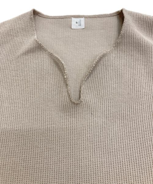 blurhms ROOTSTOCK（ブラームスルーツストック）blurhms ROOTSTOCK (ブラームスルーツストック) Rough&Smooth Thermal Over-neck ベージュ サイズ:Freeの古着・服飾アイテム