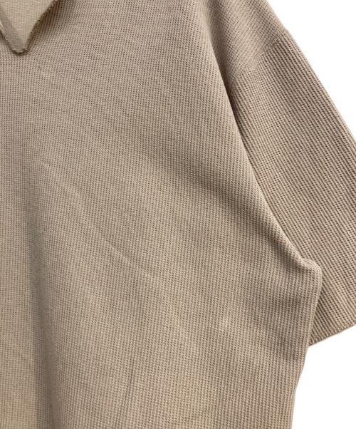 blurhms ROOTSTOCK（ブラームスルーツストック）blurhms ROOTSTOCK (ブラームスルーツストック) Rough&Smooth Thermal Over-neck ベージュ サイズ:Freeの古着・服飾アイテム