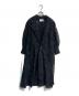 ANDREA&Co.（アンドレアアンドコー）の古着「VALENTINA GOLD BUTTON LACE COAT　anmi-YK23F17」｜ブラック