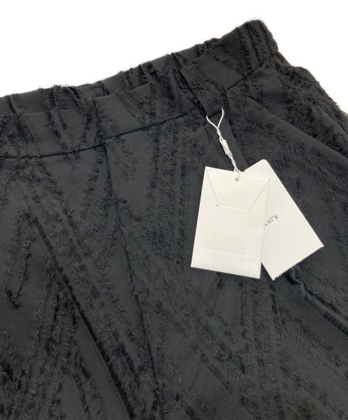 Lui's（ルイス）Lui's (ルイス) ジオメトリック カットジャガードパンツ　LUZ2031102A0003 ブラック サイズ:S 未使用品の古着・服飾アイテム