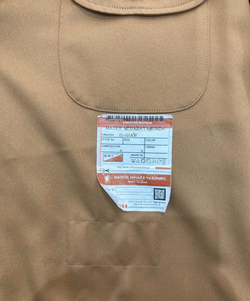 Maison MIHARA YASUHIRO（メゾン ミハラ ヤスヒロ）Maison MIHARA YASUHIRO (メゾン ミハラ ヤスヒロ) Double Layered Work Shirt　A07SH077 ブラウン サイズ:46の古着・服飾アイテム