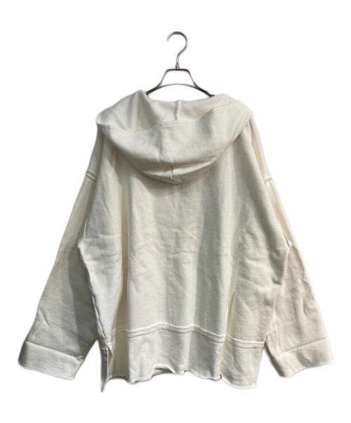 KAPITAL（キャピタル）KAPITAL (キャピタル) Vネック カットオフ スリーブ オーバー サイズ スウェットパーカー　EK-680 アイボリー サイズ:3の古着・服飾アイテム