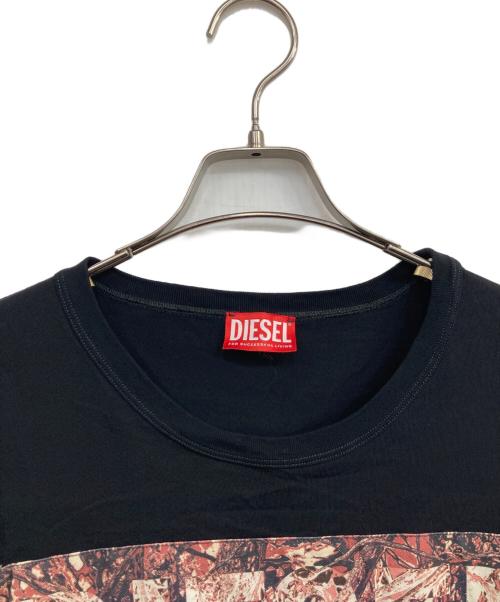 DIESEL（ディーゼル）DIESEL (ディーゼル) クルーネックTシャツ ブラック サイズ:XXLの古着・服飾アイテム