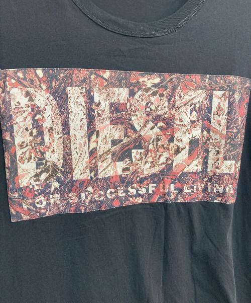DIESEL（ディーゼル）DIESEL (ディーゼル) クルーネックTシャツ ブラック サイズ:XXLの古着・服飾アイテム