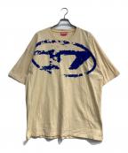 DIESELディーゼル）の古着「クルーネックTシャツ」｜イエロー×ブルー