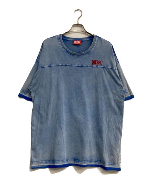 DIESEL（ディーゼル）DIESEL (ディーゼル) クルーネックTシャツ ブルー サイズ:XLの古着・服飾アイテム