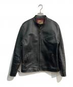 Y'2 leatherワイツーレザー）の古着「HR-41 VINTAGE HORSE SINGLE RIDERS　06-6977-1373」｜ブラック