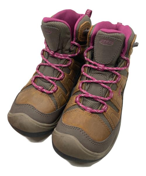 KEEN（キーン）KEEN (キーン) CIRCADIA MID WP ブラウン×パープル サイズ:22.5cmの古着・服飾アイテム