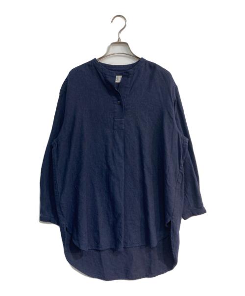 Midi-Umi（ミディウミ）Midi-Umi (ミディウミ) スキッパーシャツ ネイビー サイズ:Freeの古着・服飾アイテム