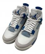 NIKEナイキ）の古着「AIR JORDAN 4 RETRO」｜ホワイト×ブルー