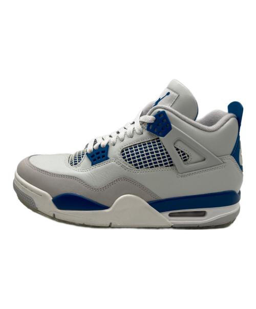 NIKE（ナイキ）NIKE (ナイキ) AIR JORDAN 4 RETRO ホワイト×ブルー サイズ:27cmの古着・服飾アイテム