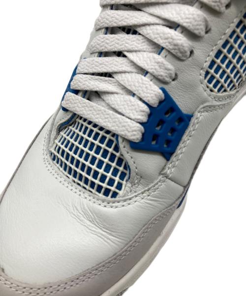 NIKE（ナイキ）NIKE (ナイキ) AIR JORDAN 4 RETRO ホワイト×ブルー サイズ:27cmの古着・服飾アイテム