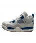 NIKE (ナイキ) AIR JORDAN 4 RETRO ホワイト×ブルー サイズ:27cm：12000円