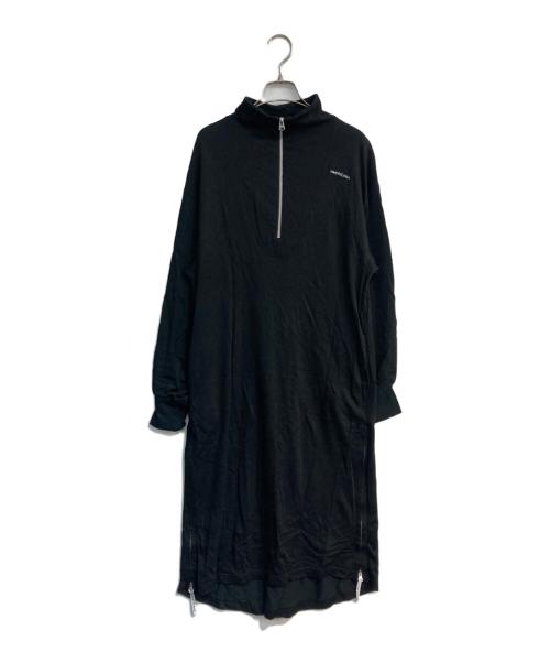 Americana（アメリカーナ）Americana (アメリカーナ) BEAUTY&YOUTH (ビューティーアンドユース) ハーフジップロングワンピース ブラック サイズ:Freeの古着・服飾アイテム