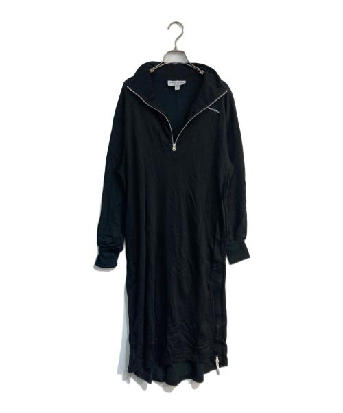 Americana（アメリカーナ）Americana (アメリカーナ) BEAUTY&YOUTH (ビューティーアンドユース) ハーフジップロングワンピース ブラック サイズ:Freeの古着・服飾アイテム