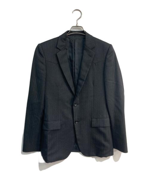 JOHN LAWRENCE SULLIVAN（ジョン ローレンス サリバン）JOHN LAWRENCE SULLIVAN (ジョン ローレンス サリバン) ヘリンボーンウールテーラードジャケット グレー サイズ:38の古着・服飾アイテム