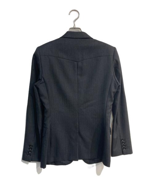 JOHN LAWRENCE SULLIVAN（ジョン ローレンス サリバン）JOHN LAWRENCE SULLIVAN (ジョン ローレンス サリバン) ヘリンボーンウールテーラードジャケット グレー サイズ:38の古着・服飾アイテム