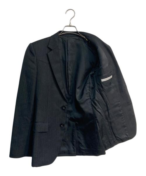 JOHN LAWRENCE SULLIVAN（ジョン ローレンス サリバン）JOHN LAWRENCE SULLIVAN (ジョン ローレンス サリバン) ヘリンボーンウールテーラードジャケット グレー サイズ:38の古着・服飾アイテム