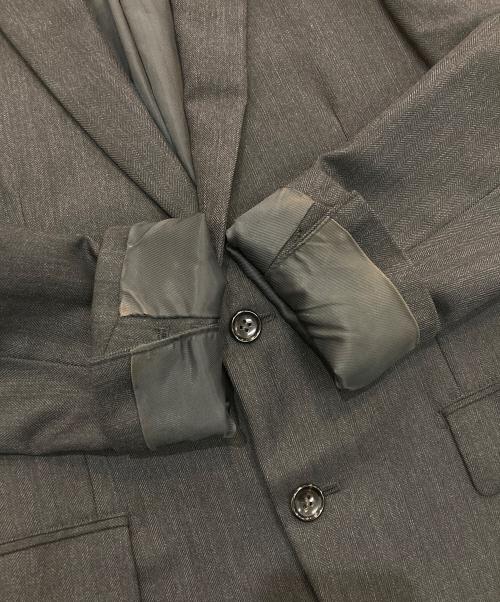 JOHN LAWRENCE SULLIVAN（ジョン ローレンス サリバン）JOHN LAWRENCE SULLIVAN (ジョン ローレンス サリバン) ヘリンボーンウールテーラードジャケット グレー サイズ:38の古着・服飾アイテム