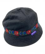 FUCKING AWESOMEファッキンオーサム）の古着「エンブロイダリーバケットハット」｜ブラック