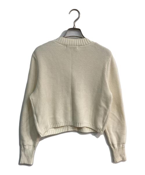 L'AUBE BLANC（ローブ ブラン）L'AUBE BLANC (ローブ ブラン) Basket Knit Cardigan　23SP-09 ホワイト サイズ:Freeの古着・服飾アイテム
