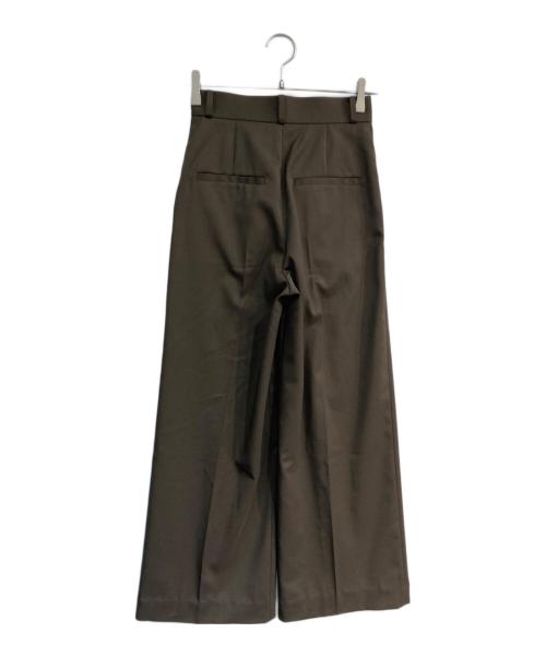 Noble（ノーブル）Noble (ノーブル) L'AUBE BLANC (ローブ ブラン) エステルツイルストレッチスラックスパンツ ブラウン サイズ:34の古着・服飾アイテム