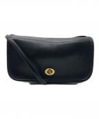 COACHコーチ）の古着「レザーショルダーバッグ」｜ブラック