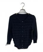 FOXEYフォクシー）の古着「フリルカーディガン　35719-KSJFG42TM-2」｜ブラック