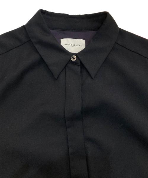 UNITED ARROWS TOKYO（ユナイテッドアローズトウキョウ）UNITED ARROWS TOKYO (ユナイテッドアローズトウキョウ) シャツワンピース　1526-162-3354 ブラック サイズ:38の古着・服飾アイテム