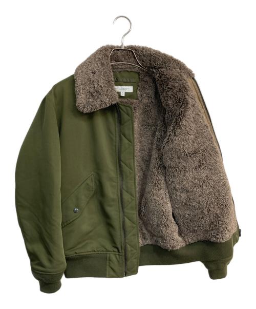 BEAUTY&YOUTH（ビューティーアンドユース）BEAUTY&YOUTH (ビューティーアンドユース) カルゼ ファー MA-1　1225-199-7877 カーキ サイズ:Sの古着・服飾アイテム