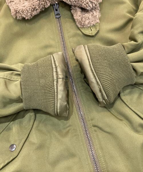 BEAUTY&YOUTH（ビューティーアンドユース）BEAUTY&YOUTH (ビューティーアンドユース) カルゼ ファー MA-1　1225-199-7877 カーキ サイズ:Sの古着・服飾アイテム