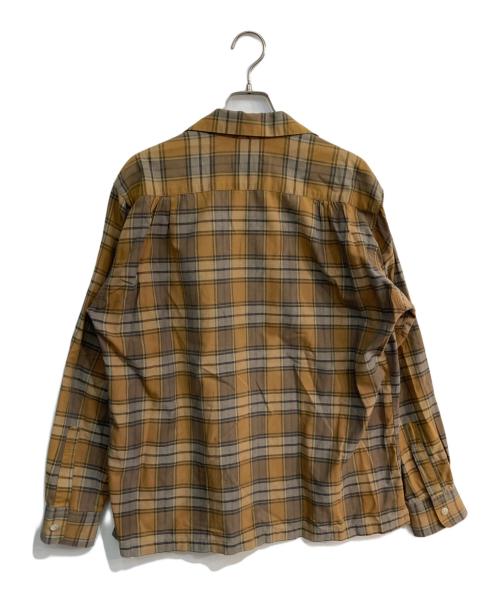 hoggs hoggs hoggs（ホッグスホッグスホッグス）hoggs hoggs hoggs (ホッグスホッグスホッグス) チェックシャツ　NEPENTHES ブラウン サイズ:Mの古着・服飾アイテム