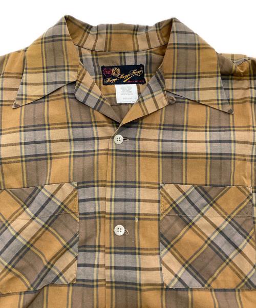 hoggs hoggs hoggs（ホッグスホッグスホッグス）hoggs hoggs hoggs (ホッグスホッグスホッグス) チェックシャツ　NEPENTHES ブラウン サイズ:Mの古着・服飾アイテム