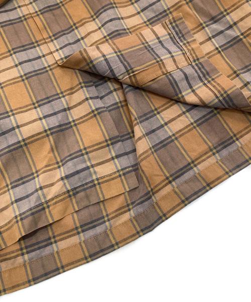 hoggs hoggs hoggs（ホッグスホッグスホッグス）hoggs hoggs hoggs (ホッグスホッグスホッグス) チェックシャツ　NEPENTHES ブラウン サイズ:Mの古着・服飾アイテム