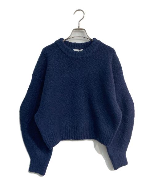 CLANE（クラネ）CLANE (クラネ) SOFT SLUB KNIT TOPS　15106-2392 ネイビー サイズ:1 未使用品の古着・服飾アイテム