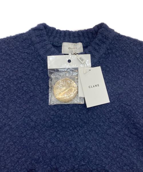 CLANE（クラネ）CLANE (クラネ) SOFT SLUB KNIT TOPS　15106-2392 ネイビー サイズ:1 未使用品の古着・服飾アイテム