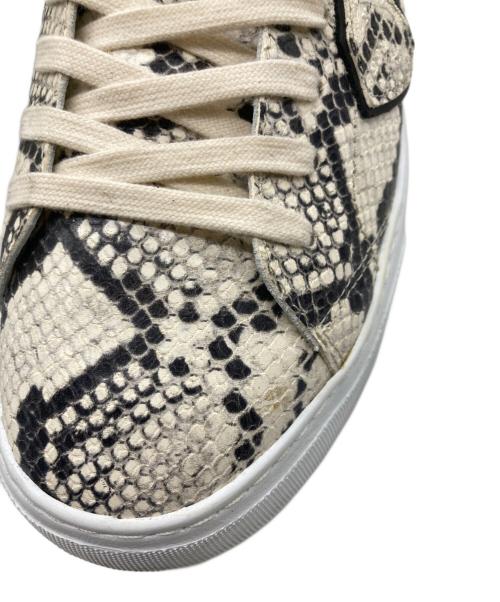 PHILIPPE MODEL（フィリップ モデル）PHILIPPE MODEL (フィリップ モデル) パイソン柄スニーカー ベージュ サイズ:41の古着・服飾アイテム