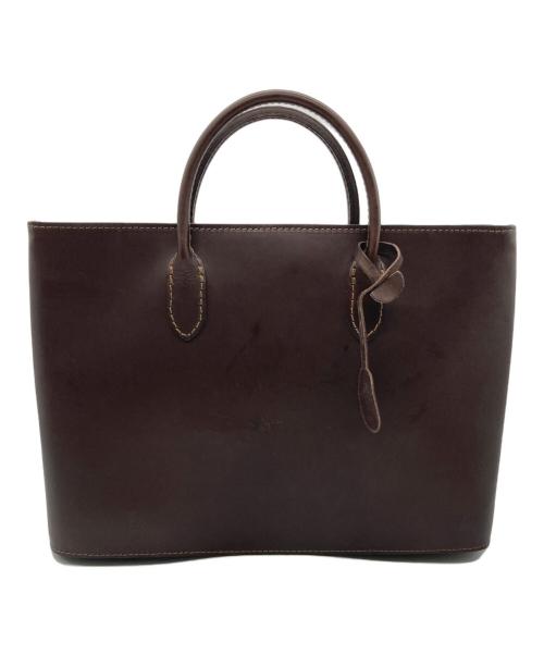 organ（オルガン）organ (オルガン) レザートートバッグ ブラウンの古着・服飾アイテム