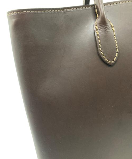 organ（オルガン）organ (オルガン) レザートートバッグ ブラウンの古着・服飾アイテム