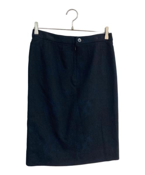 ISSEY MIYAKE（イッセイミヤケ）ISSEY MIYAKE (イッセイミヤケ) ペンキジャガードカッティングスカート　IM23FG507 ネイビー サイズ:2の古着・服飾アイテム