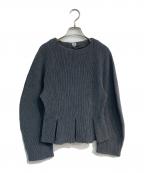 ANREALAGEアンリアレイジ）の古着「裾タックリブニット」｜グレー