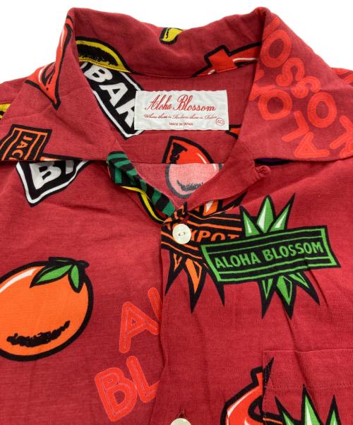 Aloha Blossom（アロハブロッサム）Aloha Blossom (アロハブロッサム) アロハシャツ JACKPOT RED サイズ:40の古着・服飾アイテム