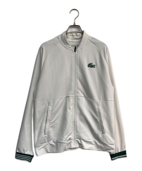 LACOSTE SPORT（ラコステスポーツ）LACOSTE SPORT (ラコステスポーツ) エルゴノミクスラグラントラックジャケット　SH6974 ホワイト サイズ:Lの古着・服飾アイテム
