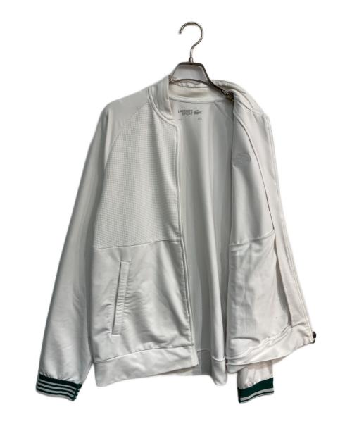 LACOSTE SPORT（ラコステスポーツ）LACOSTE SPORT (ラコステスポーツ) エルゴノミクスラグラントラックジャケット　SH6974 ホワイト サイズ:Lの古着・服飾アイテム
