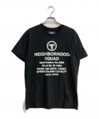 NEIGHBORHOODネイバーフッド）の古着「プリントTシャツ」｜ブラック