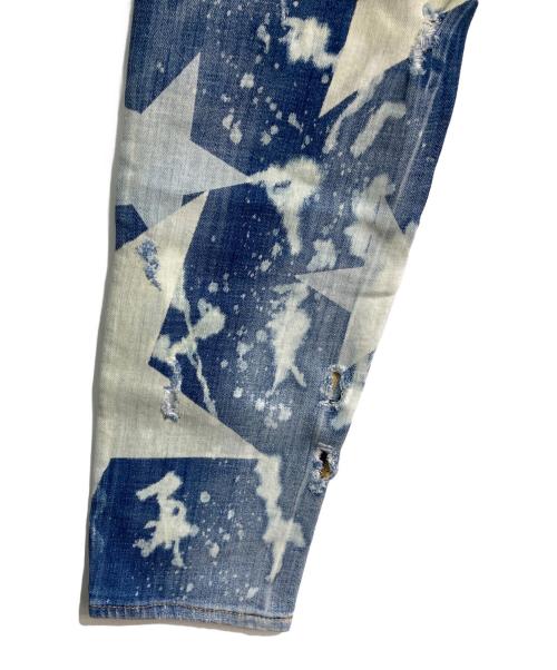 DSQUARED2（ディースクエアード）DSQUARED2 (ディースクエアード) スタースキニーデニムパンツ 17SS　S74LB0093 インディゴ サイズ:44の古着・服飾アイテム