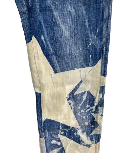 DSQUARED2（ディースクエアード）DSQUARED2 (ディースクエアード) スタースキニーデニムパンツ 17SS　S74LB0093 インディゴ サイズ:44の古着・服飾アイテム