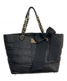 Kate Spade（ケイトスペード）の古着「チェーントートバッグ」｜ブラック
