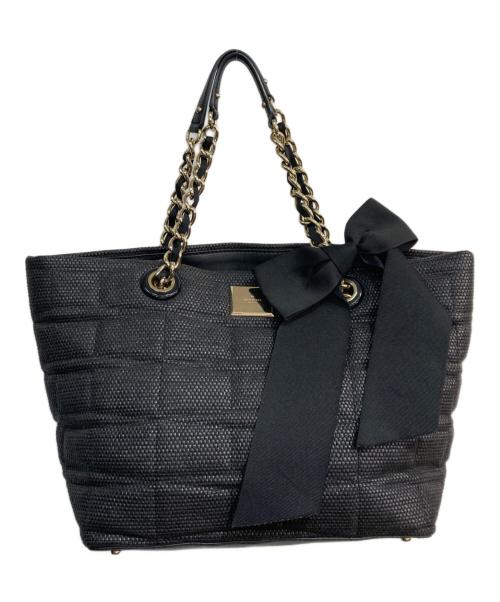 Kate Spade（ケイトスペード）Kate Spade (ケイトスペード) チェーントートバッグ ブラックの古着・服飾アイテム