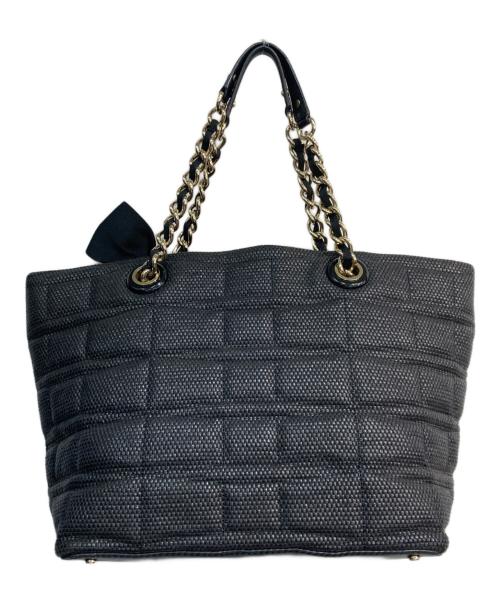 Kate Spade（ケイトスペード）Kate Spade (ケイトスペード) チェーントートバッグ ブラックの古着・服飾アイテム